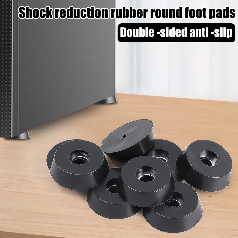 pieds meubles noirs anti vibration antidérapants protection moderne 8mm 12mm 15mm 18mm 40 pièces