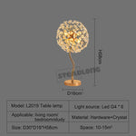 lampe sol moderne or cristal élégante base plate chambre coucher led