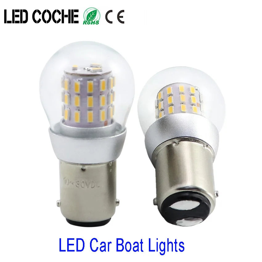 ampoules led 12v 24v blanc 500 lumens ba15d ba15s bateau navigation moderne
