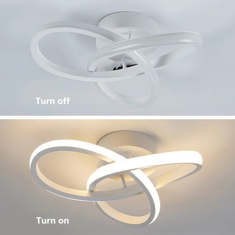 luminaire led blanc noir moderne abstrait surface éclairage quotidien couleurs interrupteur led driver
