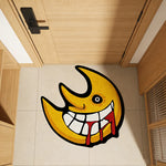 tapis dessin animé jaune noir souriant antidérapant polyester intérieur enfant salon chambre