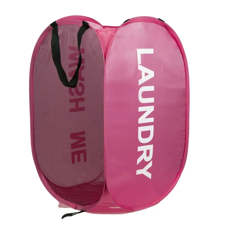 panier linge noir gris moderne réutilisable polyestère wwash me laundary imprime poignées multifonction salle