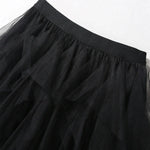 jupe tulle plissée élégante noir gris rose translucide classique femme
