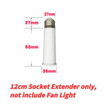 ventilateur blanc moderne 40w led télécommande 52cm grille lumineuse chambre cuisine garage