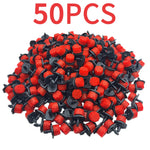connecteurs arrosage gouttelettes barbelés noirs rouges kit irrigation pratique robuste