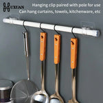 crochet rideau transparent moderne adhésif fixe porte rideau sans perçage support mural clip fixations