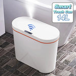 Poubelle automatique avec diffuseur d'huile essentielle rouge