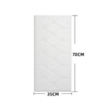 panneau tête lit moderne adhésif blanc rose clair bleu clair tufté diamant anti moissure