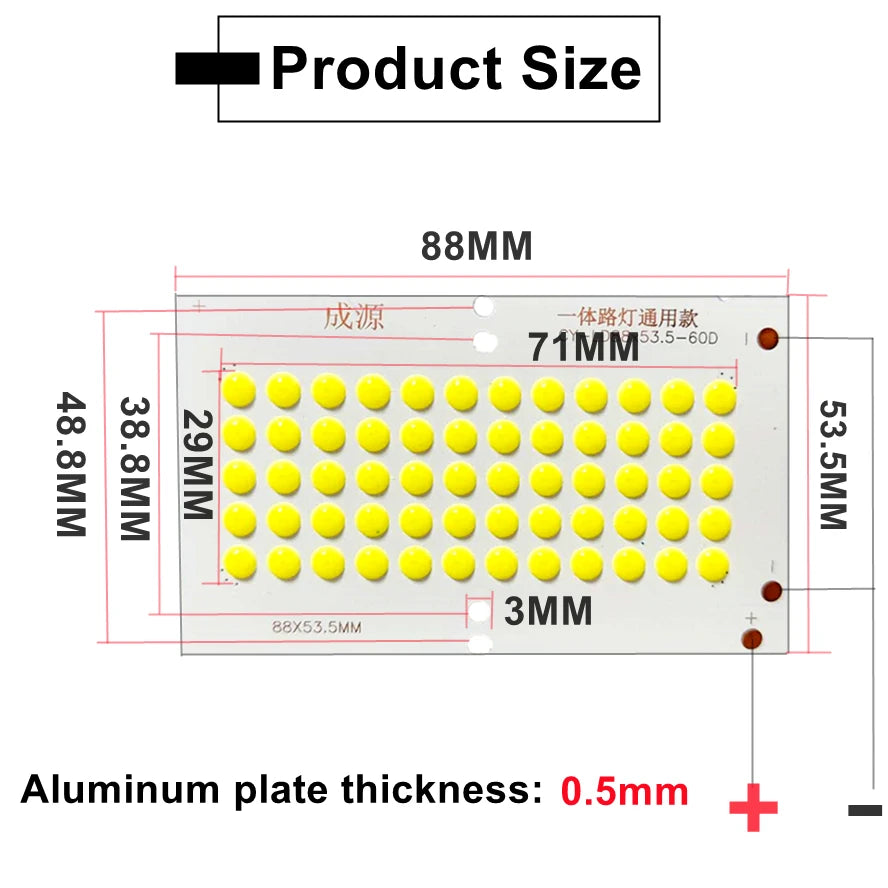 puce led jaune 6w cob 10 pièces lumière blanche portable plein air camping usb