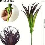 plantes artificielles herbes vertes feuilles pointues modernes extérieures intérieures résistantes uv exposées fêtes prénuptiales