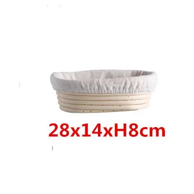 panier banneton rotin naturel fermentation pain toile intérieure beige clair classique