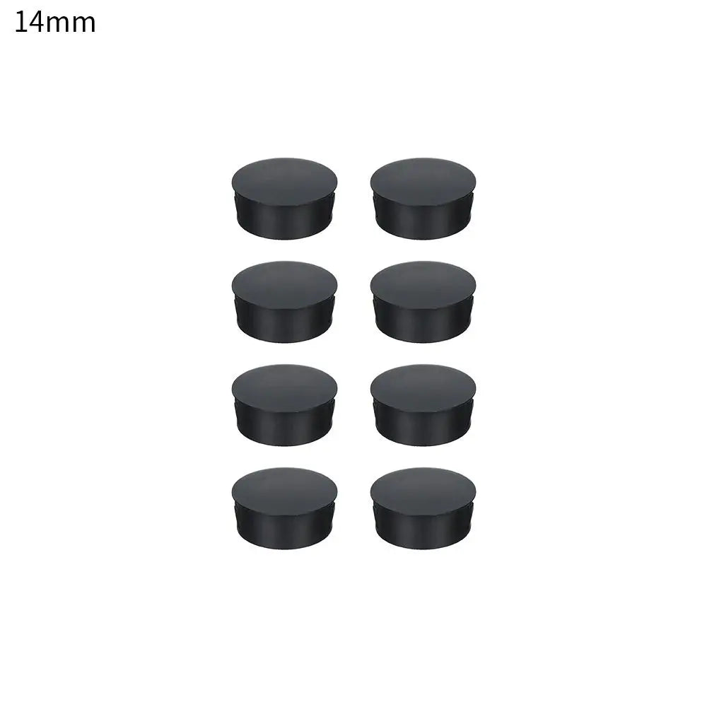 bouchons trou noirs plastique adhésifs pratiques pièces round variées dimensions