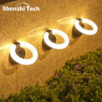 lumière solaire extérieure ip65 led ambre blanche adhésive jardin balcon moderneétalement fixe
