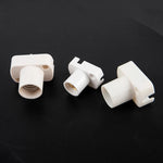 ampoule douille base e12 e14 e17 support blanc doré lisse opaque industriel