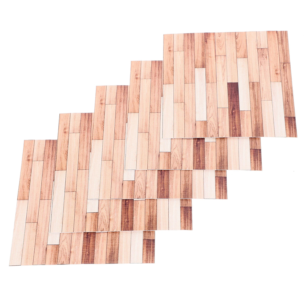 papier peint adhésif imitation bois meuble maison poupée décoratif rayures horizontales moderne minimaliste
