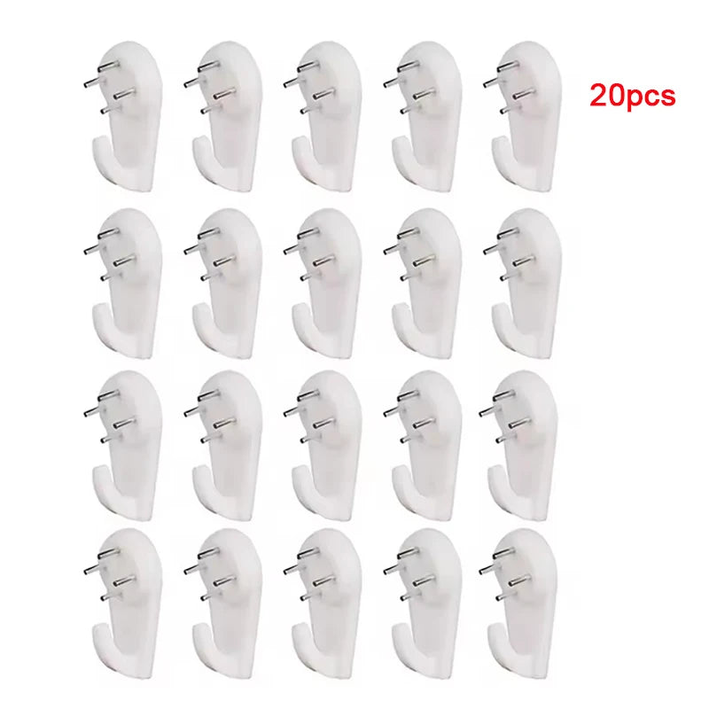 crochets muraux blancs modernes adhésifs utilisation multiple photo cadre suspente ongles décoration