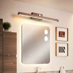applique murale moderne bois led miroir décoration chambre salon entrée cuisine