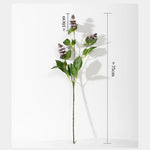 décoration intérieure moderne plante artificielle soie lavande fleurs vertes violette roses 75cm