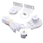 rideau blanc moderne kit clips rouleau guide decoration chambre salon