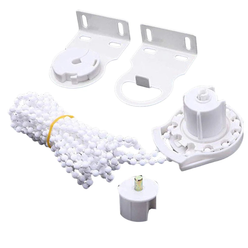 rideau blanc moderne kit clips rouleau guide decoration chambre salon