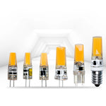 Ampoule LED G4 G9 E14 3W 6W blanc chaud froid silicone transparent moderne