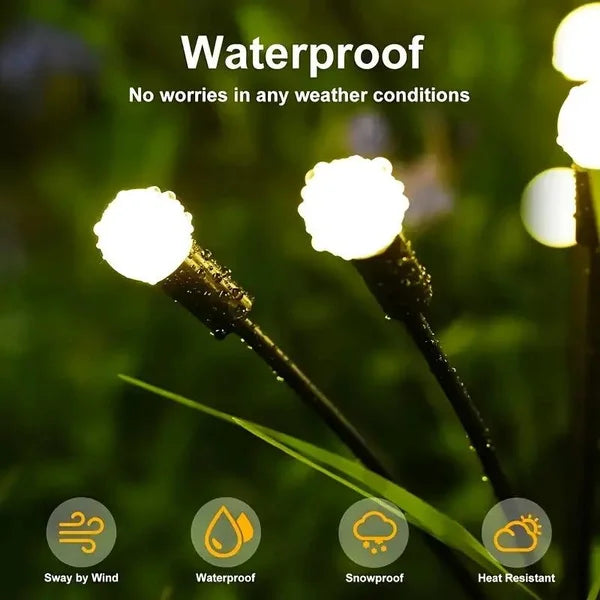 lumières solaires extérieures modernes boules rondes multicolores piquets métalliques autonomes led ip67