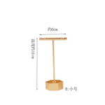 présentoir bijoux métal or mat texture brossée moderne élégant base conique supports différents tailles