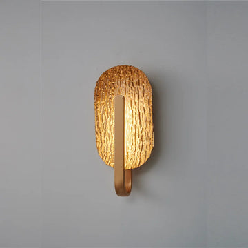 lampe murale moderne or gris clair surface texturée chambre coucher salle bain étude entrée