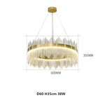 lustre suspension cristal moderne doré blanc plafonnier luxe salon chambre luminaires rond rond