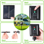 guirlande lumineuse solaire fil cuivre led dorée moderne décoration extérieure jardin festives télécommande