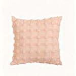 coussins carrés géométriques blanc rose clair vert olive amovibles modernes 30x50cm