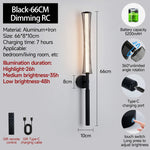 lampe murale rechargeable or noir maille métallique moderne interrupteur tactile câble usb télécommande 66cm