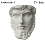 buste sculptural résine blanc détails antiques classiques décoration intérieure alexander beethoven athena chopin