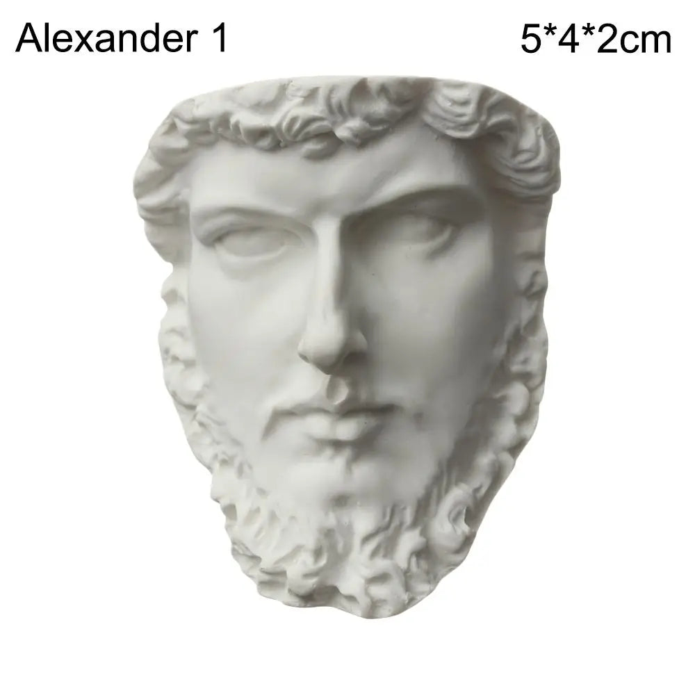 buste sculptural résine blanc détails antiques classiques décoration intérieure alexander beethoven athena chopin