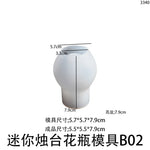 mini vases blanc rose pâle gris clair minimaliste moderne silicone