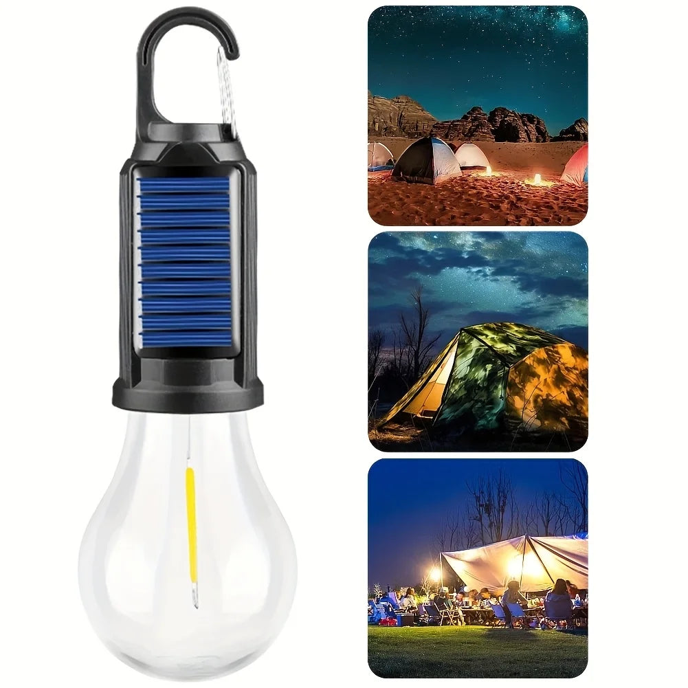 lampe camping solaire rechargeable usb touch led étanche ipx4 noir bleu blanc moderne