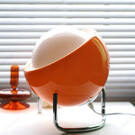 lampe table led orange verre moderne décoration intérieure chambre salon
