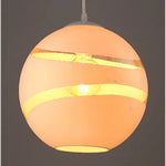 Suspension lumineuse moderne rayures cuivre noir ampoule câble chambre étude hallhôtel