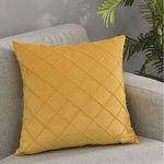 coussin carré velours bleu marine jaune orange rose pâle motif géométrique 30x50cm 45x45cm moderne