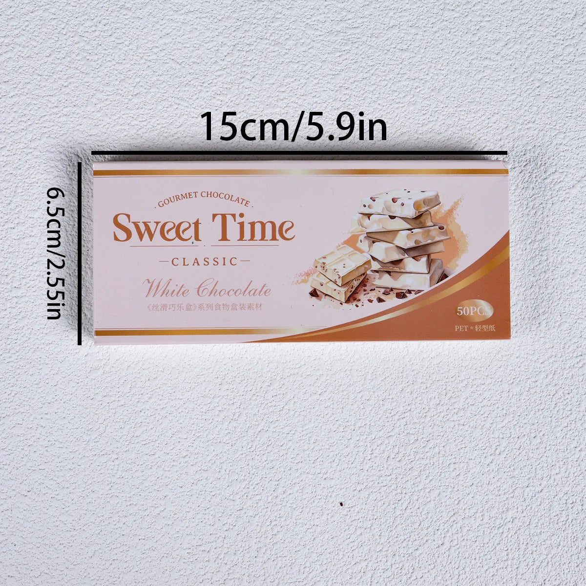 autocollants imprimés chocolats fruits classiques vert blanc rose marron opaques artisanat bricolage