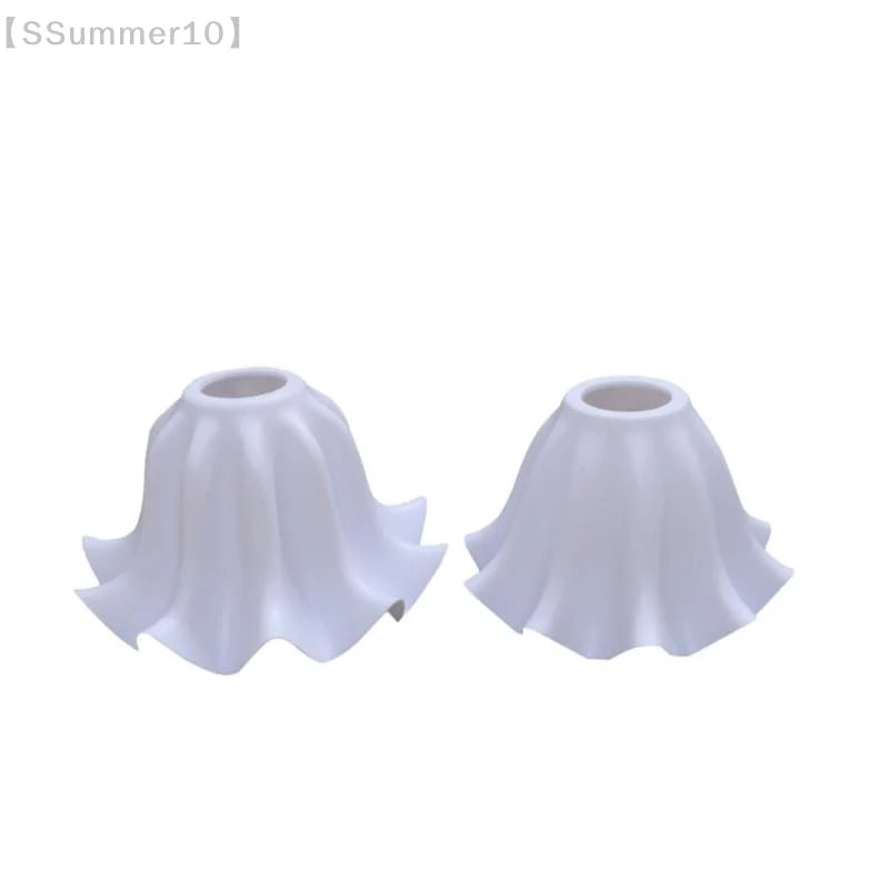 abat jour blanc plissé moderne opaque ø42 h113l190 e27 eclairage chambre salon