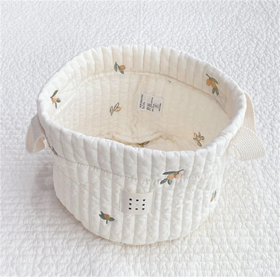 panier rangement enfantin ours mignon quilté sac stockage jouets écologique poignées amovibles