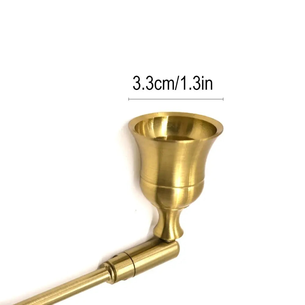 extincteur bougie cloche réglable or argent noir classique sécuritaire facile utiliser cloche manche
