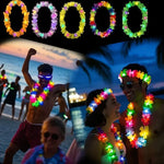 guirlande lumineuse multicolore fleurs artificielles led festive intérieur anniversaire mariage carnaval