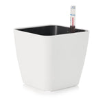 pots plantes autoarrosants indicateurs eau moderne thermomètre pieds boisDecoration intérieure blanc noir vert rond