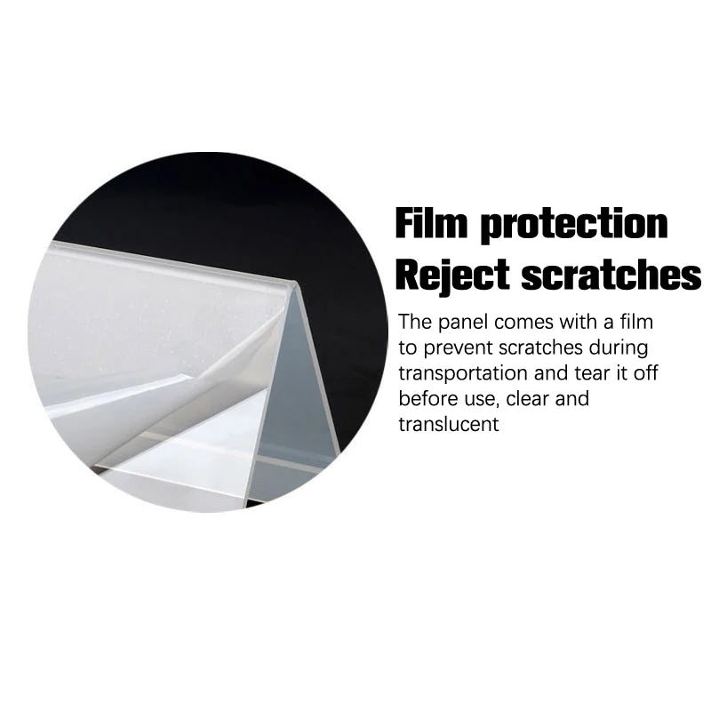 étagères transparentes modernes supports racks stockage protection film transparentes