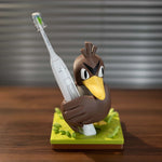 support brosse dents électrique pokémon farfetch'd cartoon enfantin marron beige jaune vert ornement salle