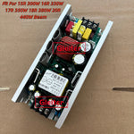 transformateurs alimentation projecteurs scène lampes faisceau mobiles circuits imprimés condensateurs bobines orangers grisés jaunes