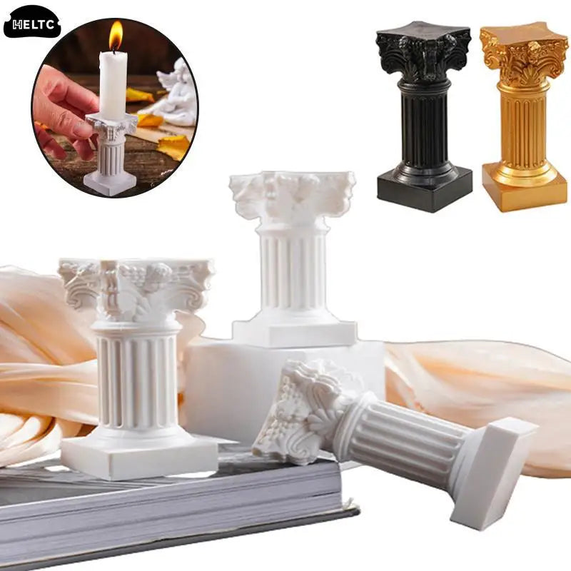 support bougie blanc noir doré sculptural classique intérieur extérieur decoration chandelier bougies sculptures resine