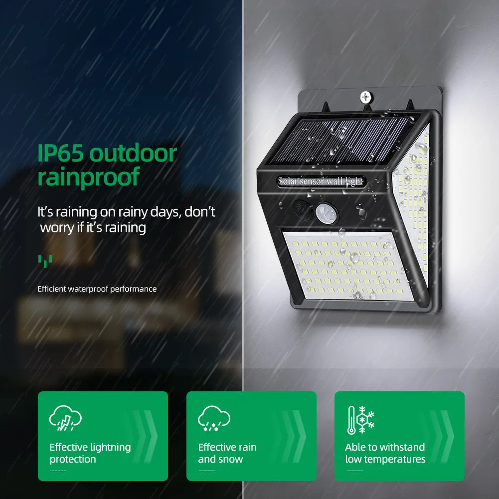 lampe solaire murale noire moderne capteur mouvement ip65 panneau solaire led autonomes